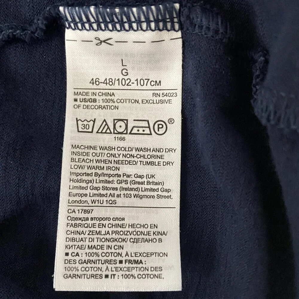 Banana Republic Blue Cotton Polo Shirt Mens Standard Fit Short Sleeve Classic L
